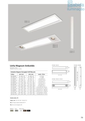 Linha Magnum Embutido Retangular