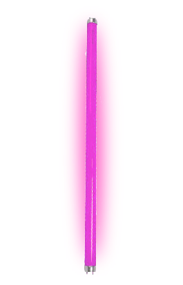 Tubular Colorida T8 - Rosa 9W